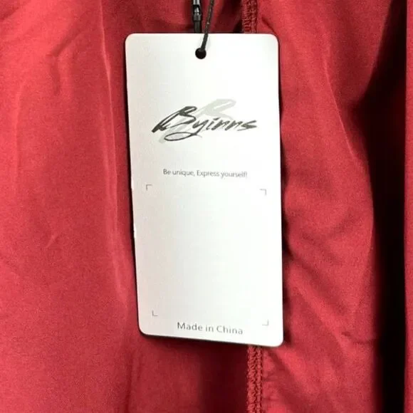 Byinns Open Tie Back Square Neck Lantern LS Elastic Waist Mini Dress SZ XXL:NWT - Picture 12 of 16